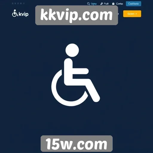 Acessibilidade e design do site kkvip.com em foco